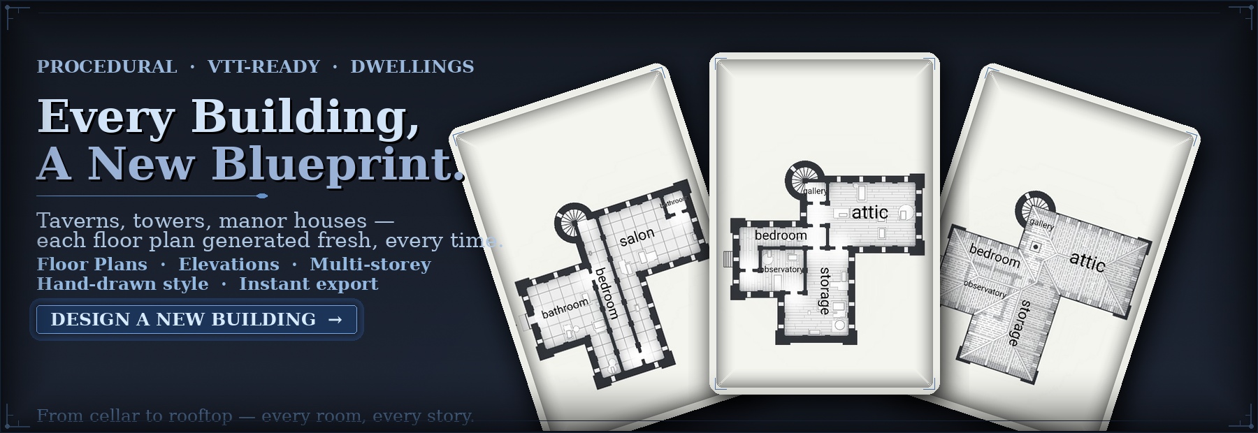 Procedural dwelling map showcase